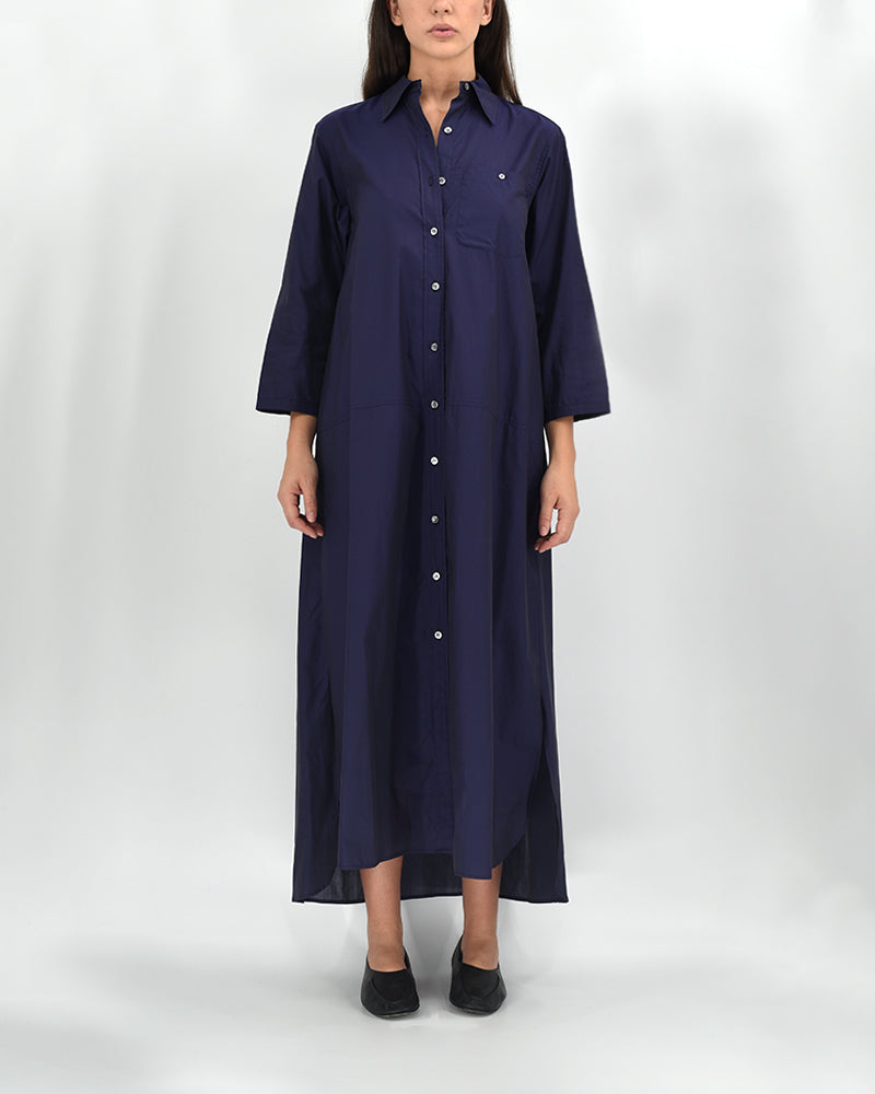 PENELOPE - Black Lightweight Shirt Dress