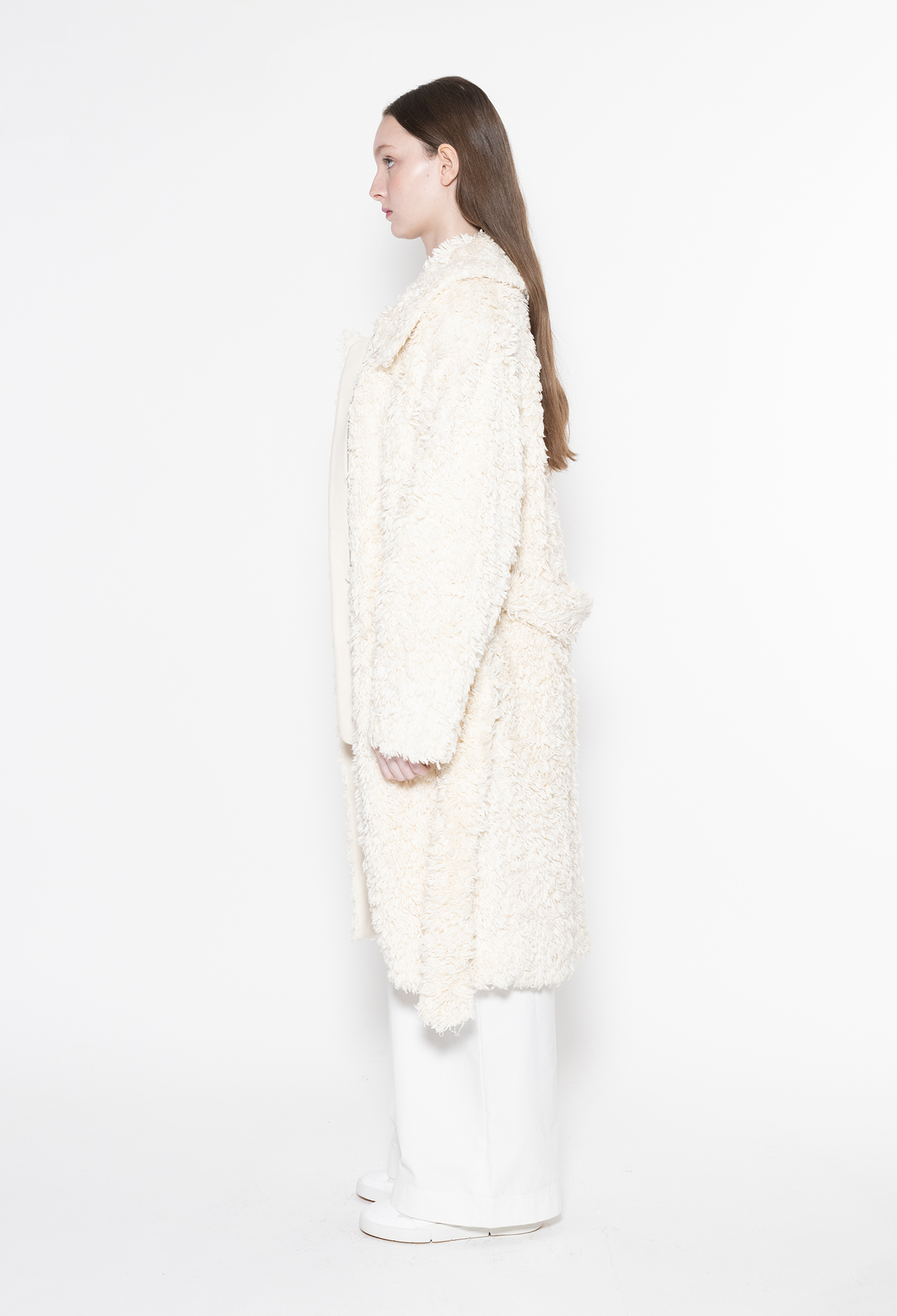 CUMULUS -  Organic Cotton Coat in Undyed/Greige