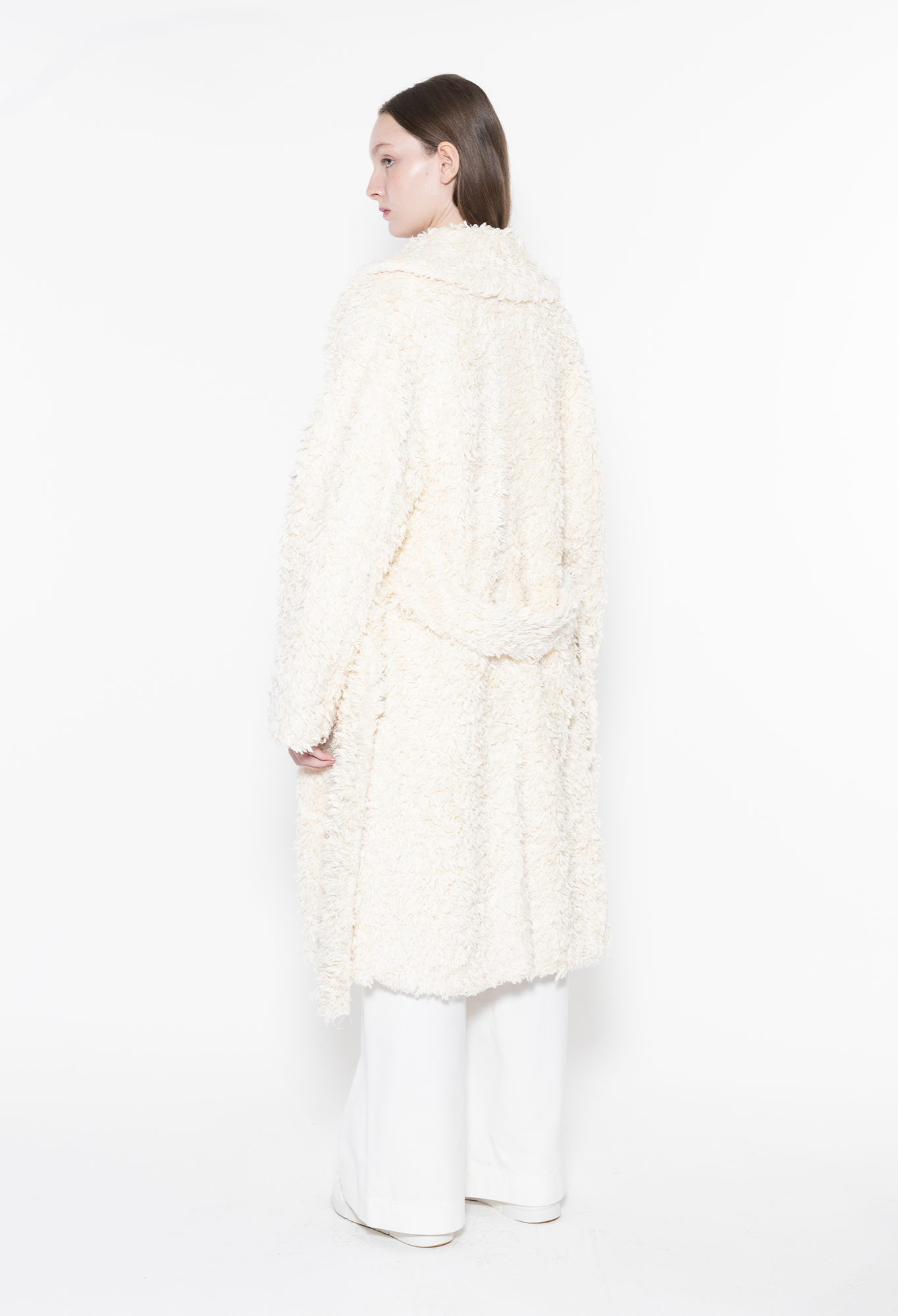 CUMULUS - Organic Cotton Coat in Undyed/Greige
