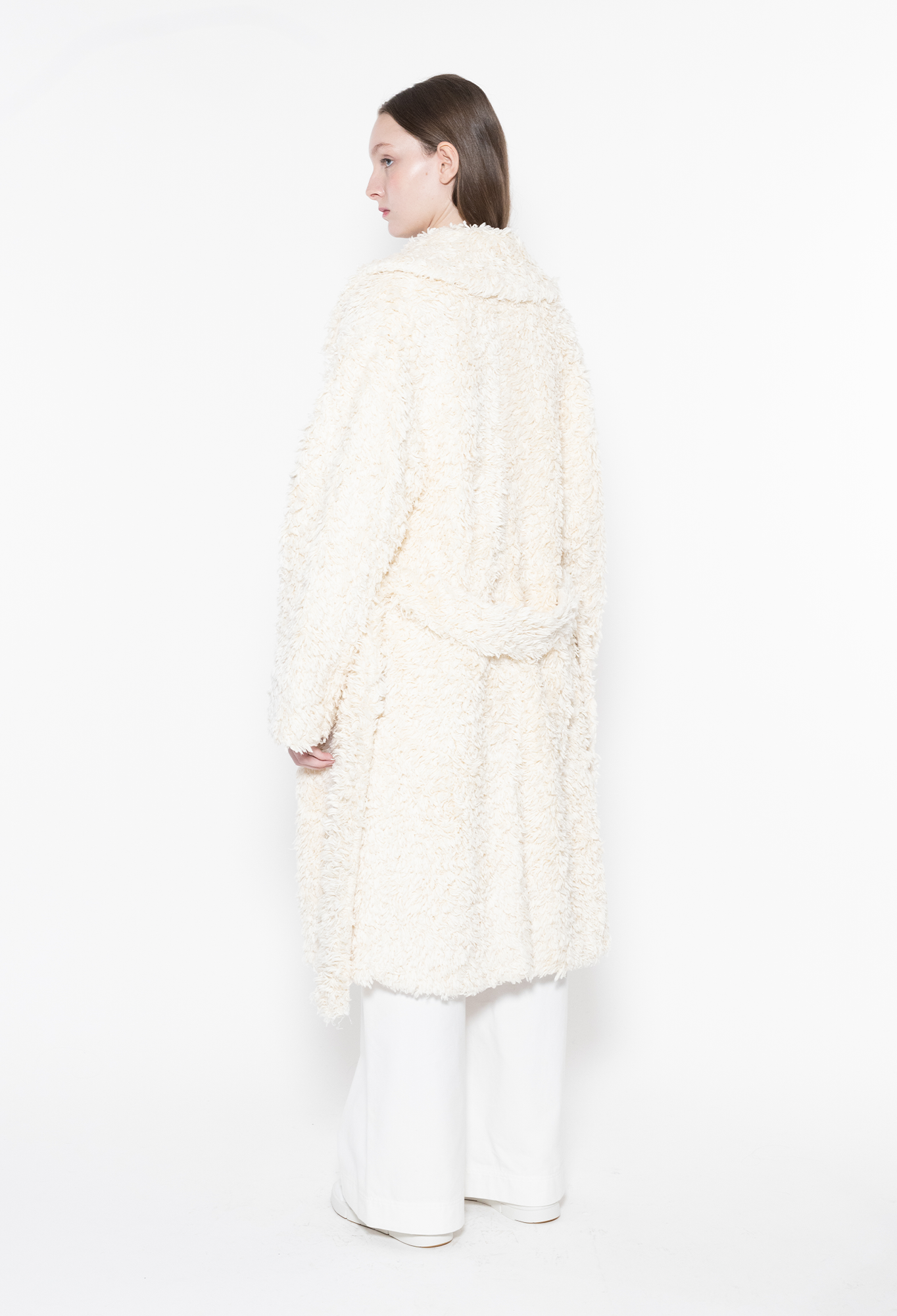 CUMULUS -  Organic Cotton Coat in Undyed/Greige