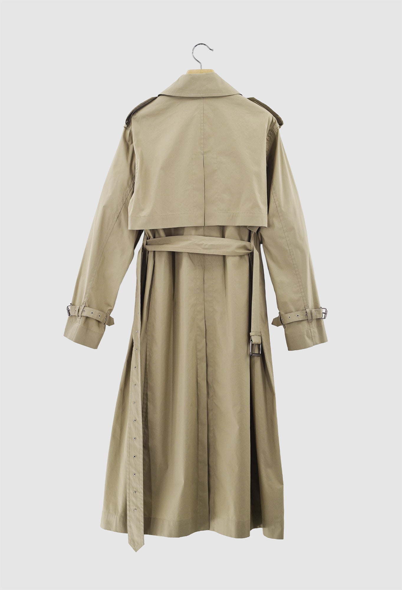 BRENDAN - Trench Technical Outerwear Cotton Coat in Beige