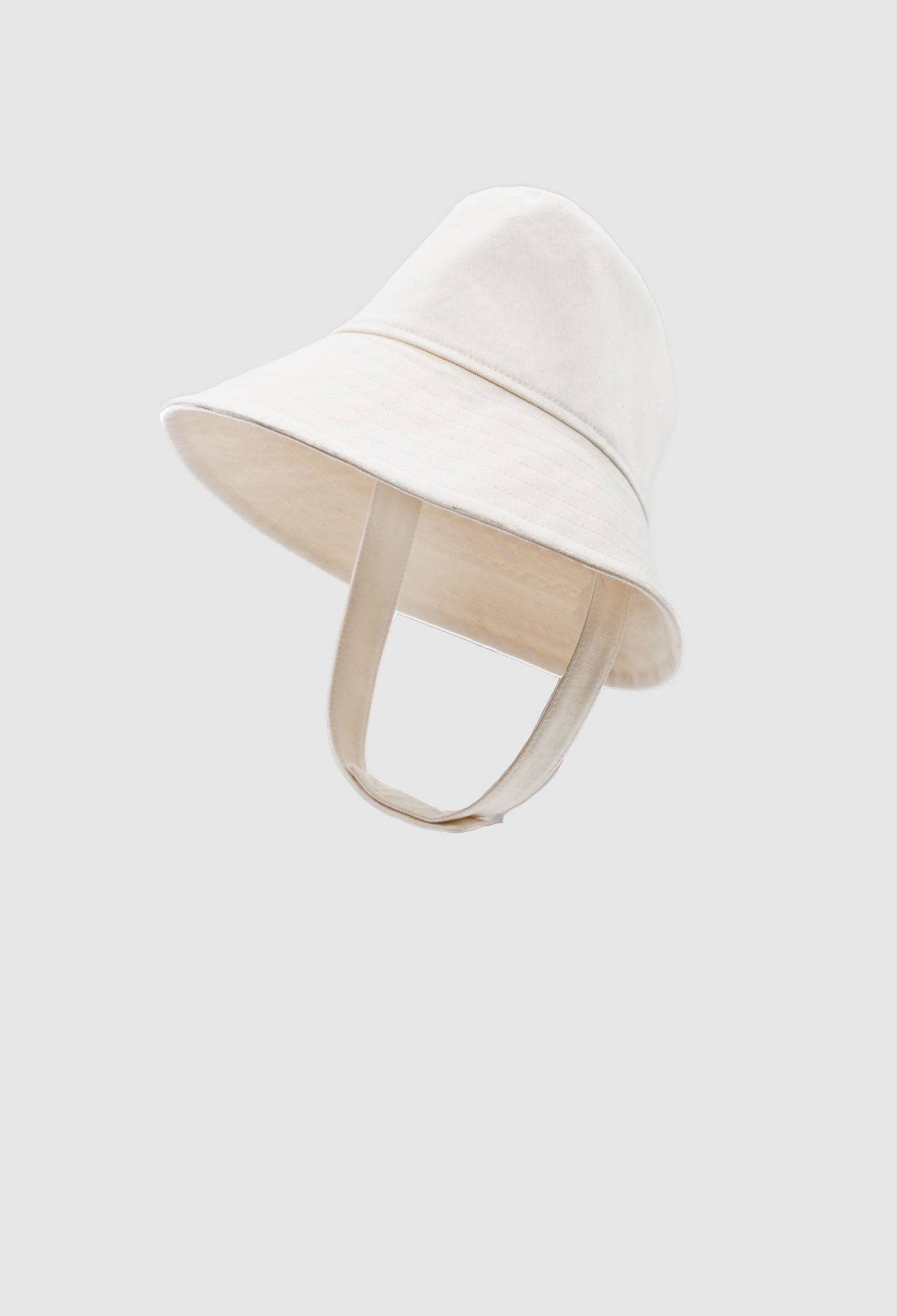 Japanese Organic Cotton Drill Bucket Hat with Large Brim