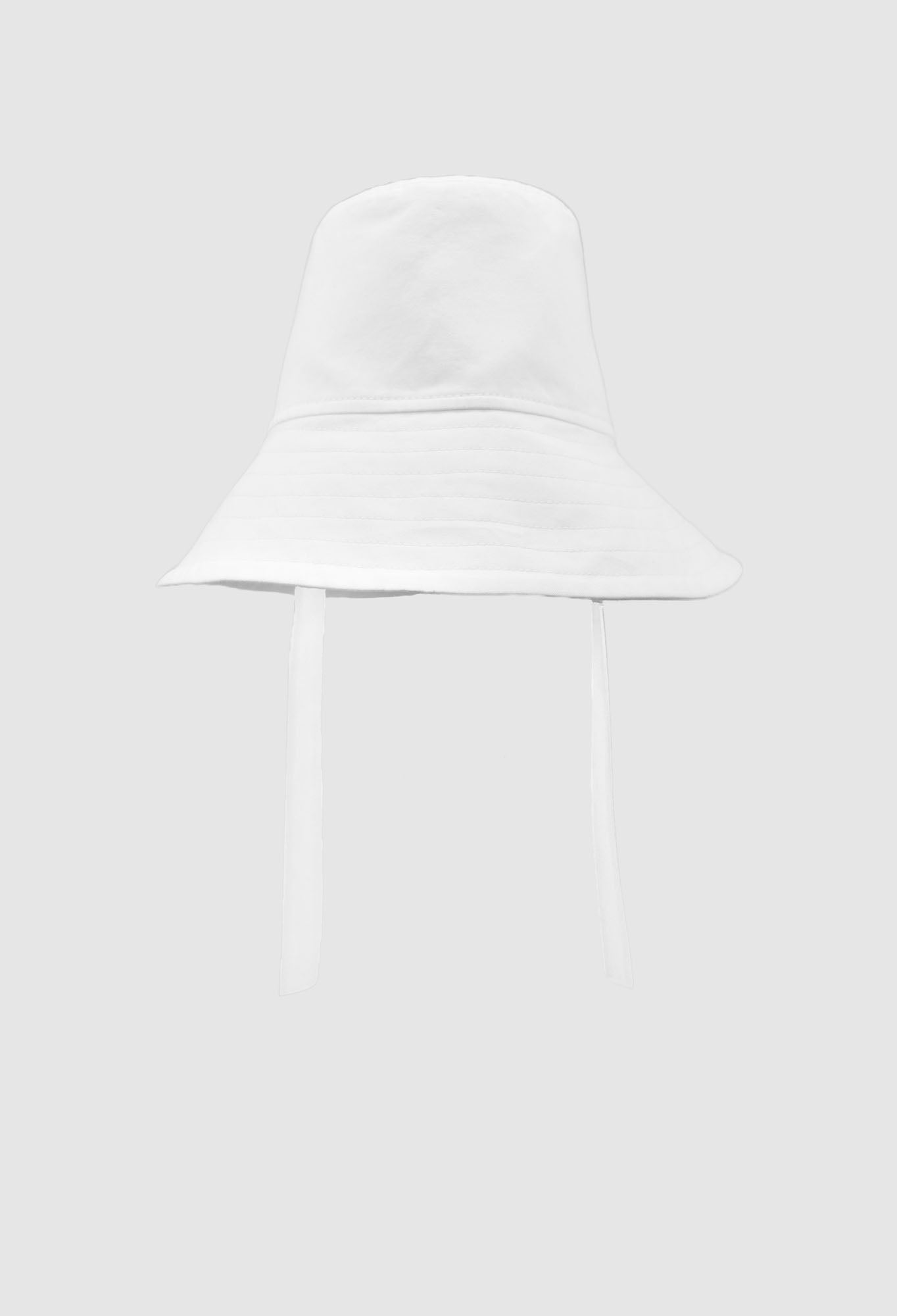 Charlie Cotton Bucket Hat in White