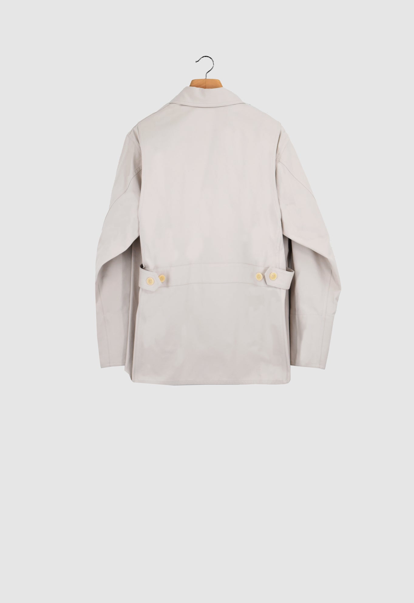 XENIA - Overshirt in Cotton Twill in Light Taupe