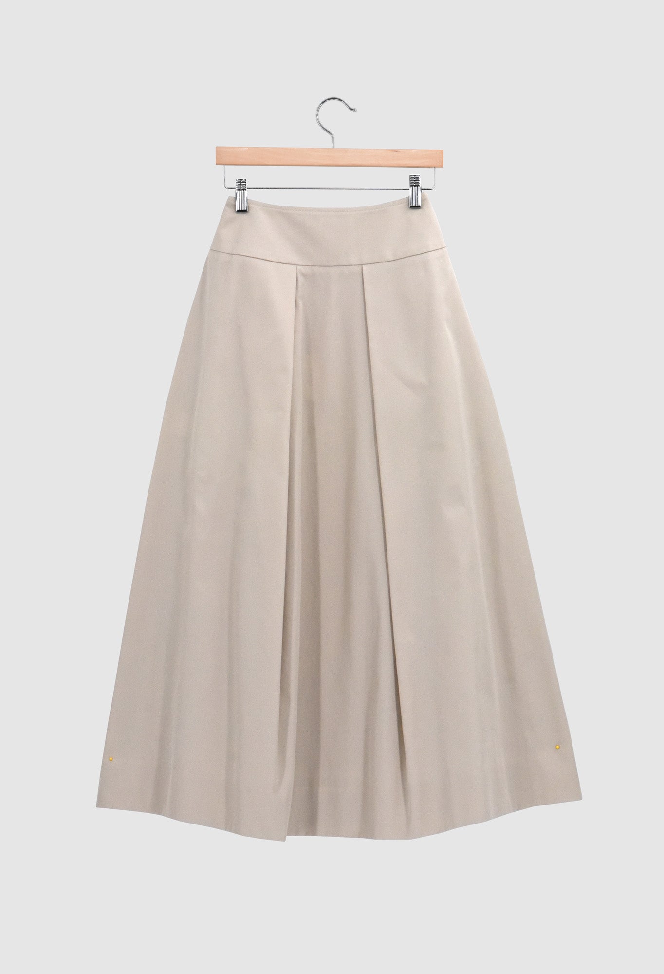 YOON - Lightweight Cotton Twill Volume Skirt in Ecru