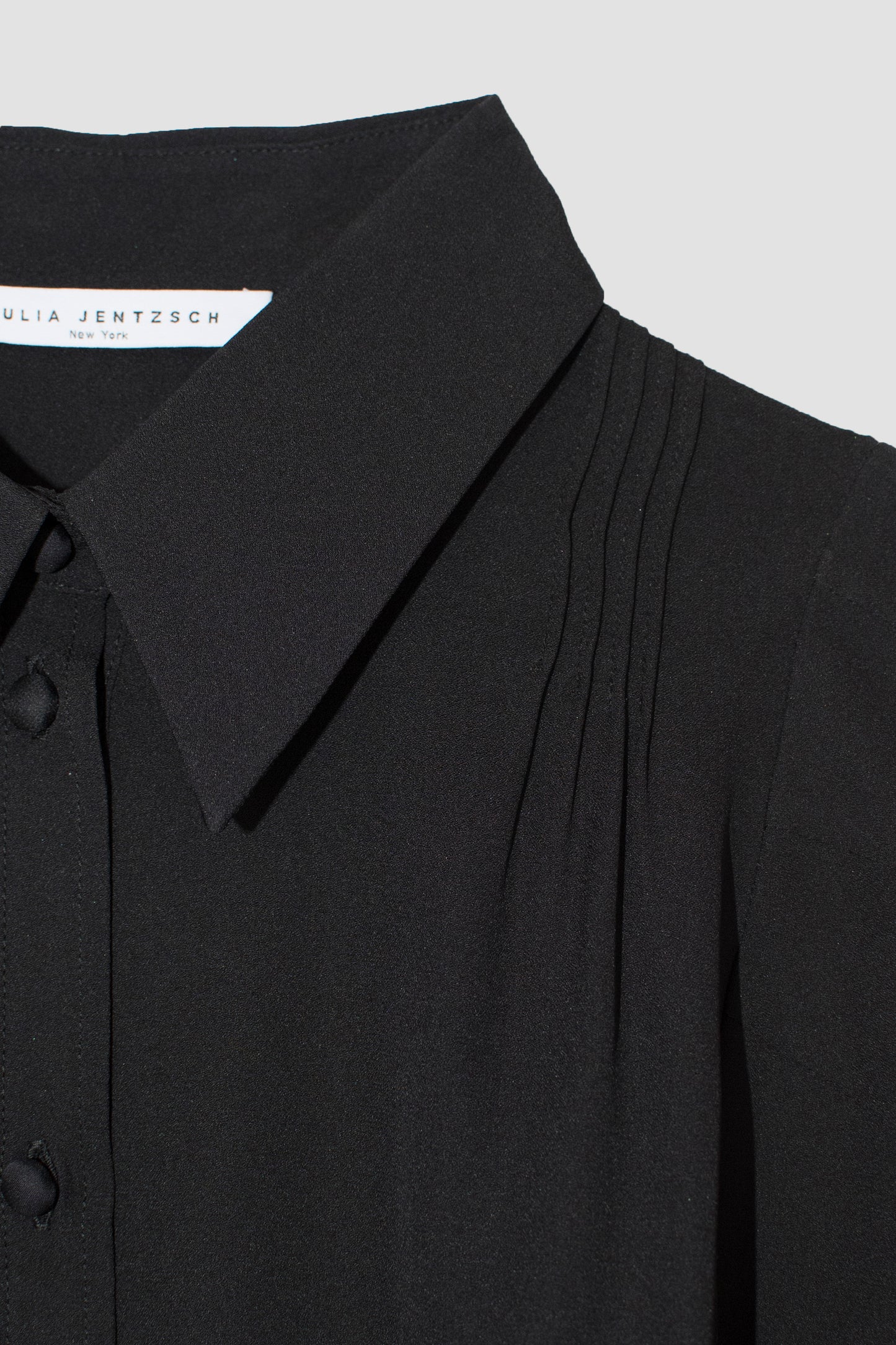ULIA - Black Silk Blouse