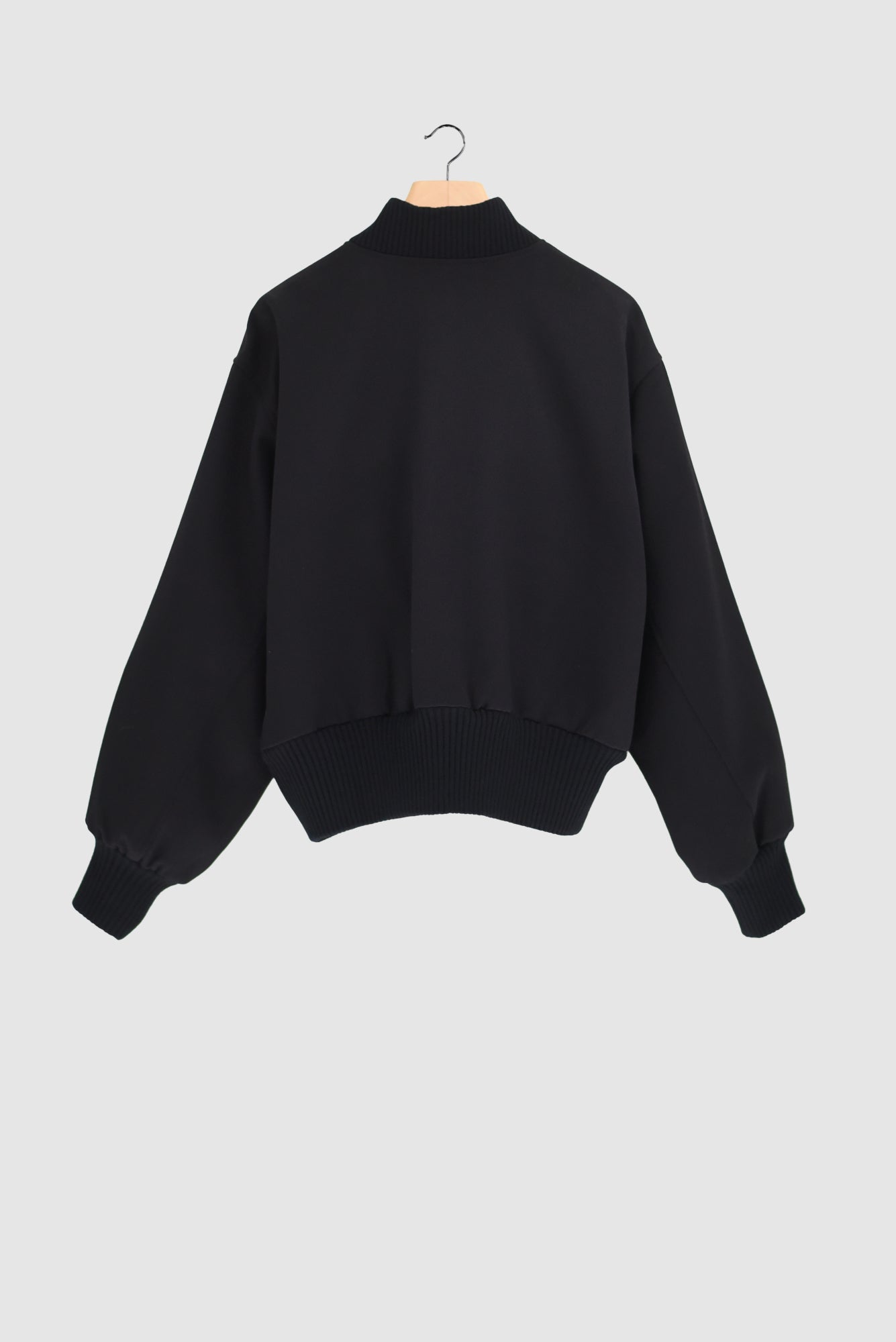 FRANKLIN - Wool Tricotine Bomber Jacket in Black