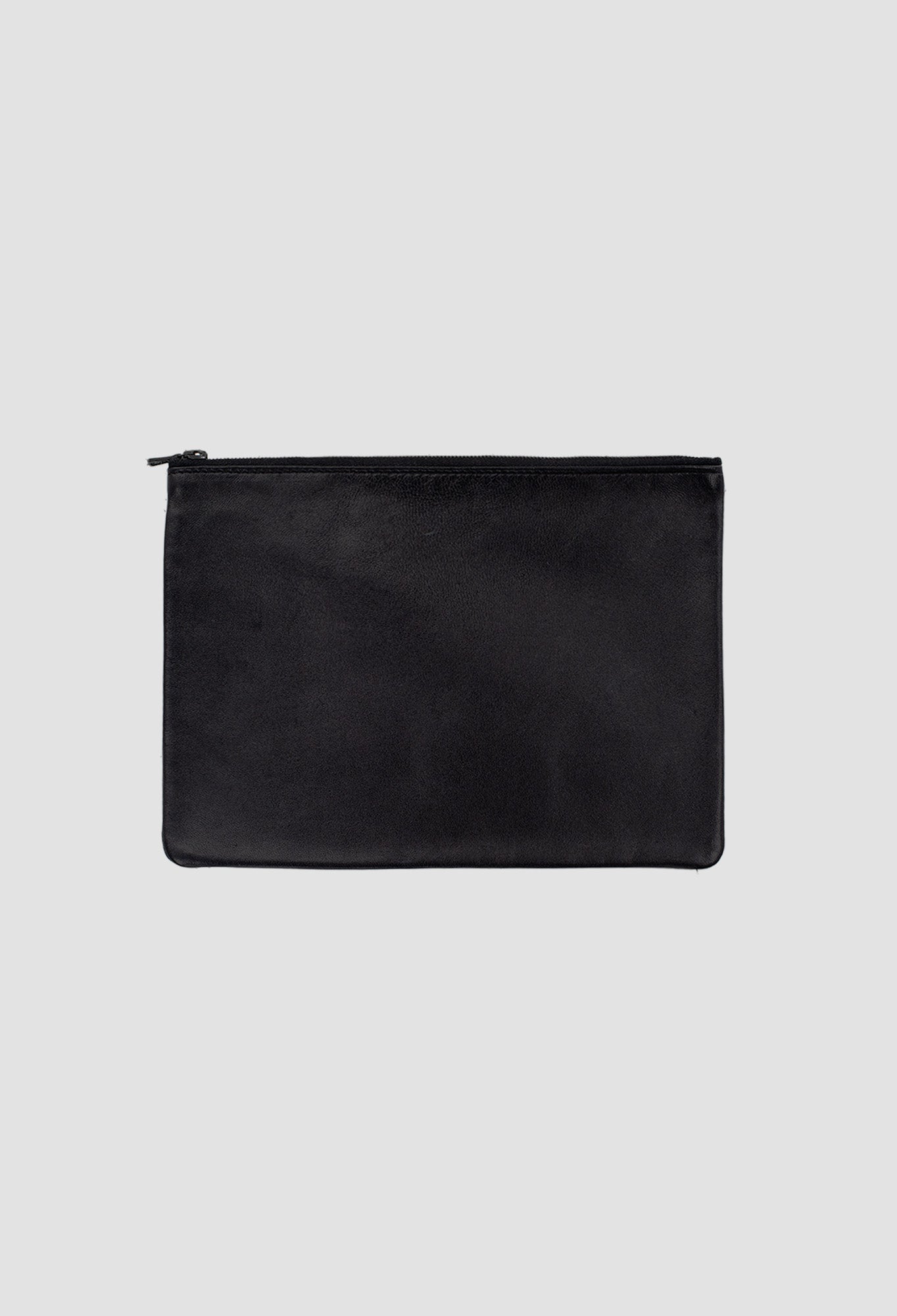 Medium Lambskin Pouch by ISAAC REINA in Black
