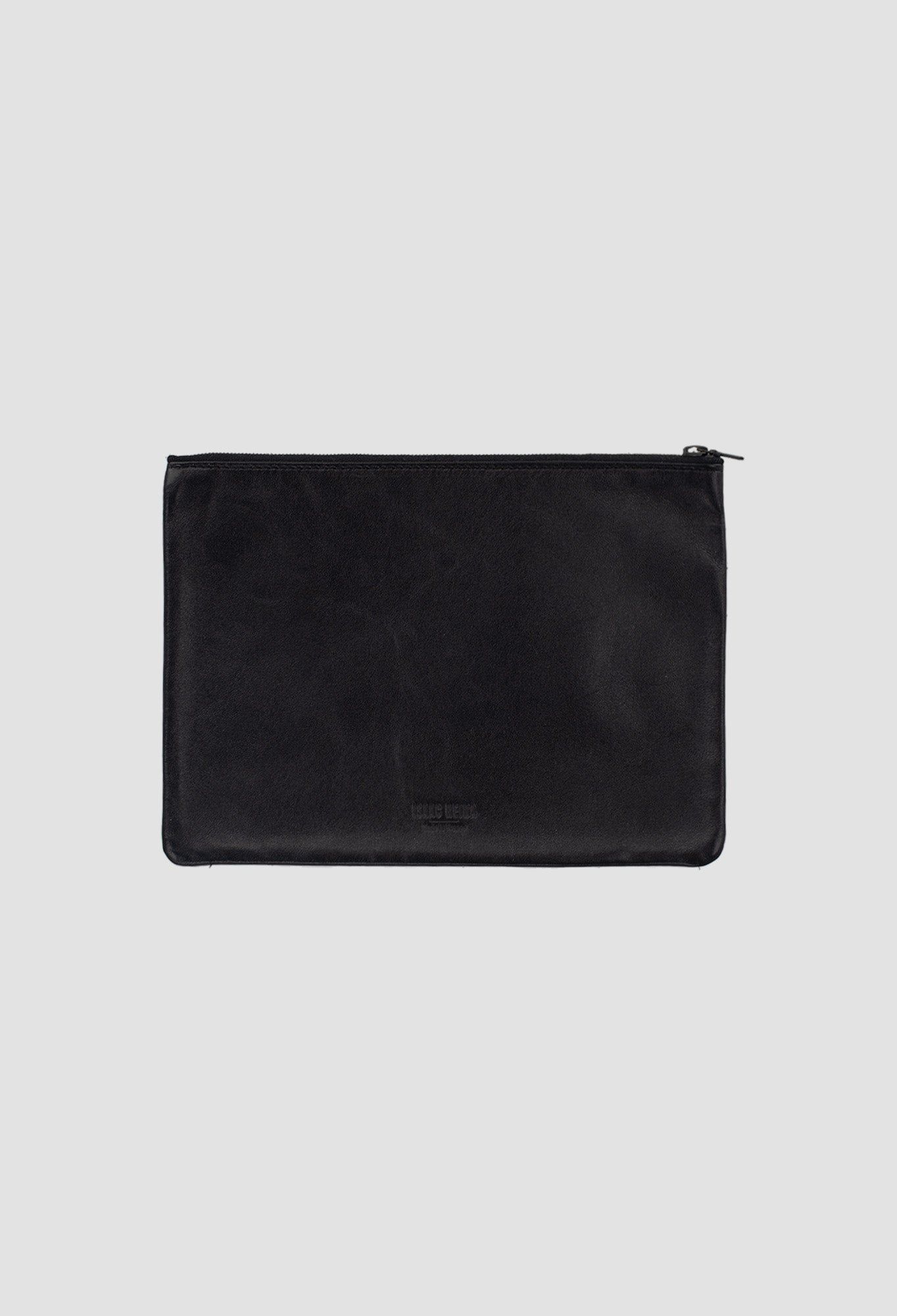 Medium Lambskin Pouch by ISAAC REINA in Black