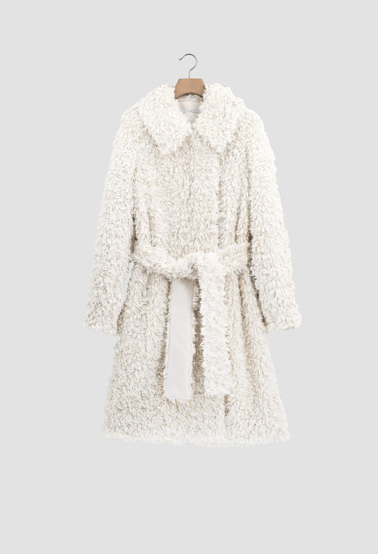 Culmulus Coat in White / Beige