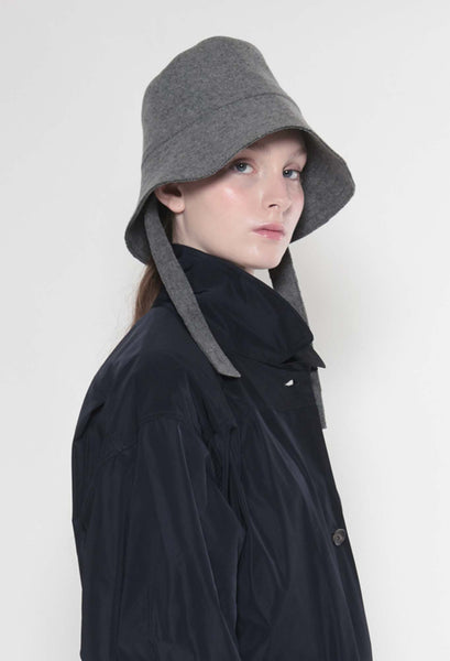 ハンチング・キャスケット Summer Bucket Hat - Dark Grey Grey Cat Gentleman with Glasses Bucket Hat for Men Women