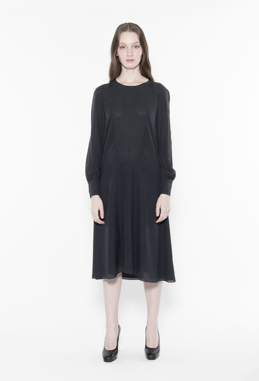ULANI - Black Silk Dress