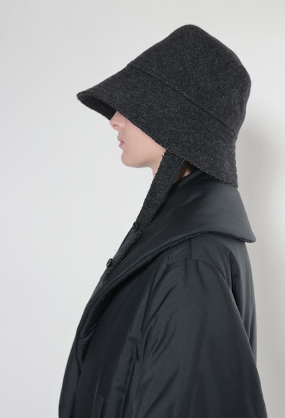 ハンチング・キャスケット Summer Bucket Hat - Dark Grey Grey Cat Gentleman with Glasses Bucket Hat for Men Women