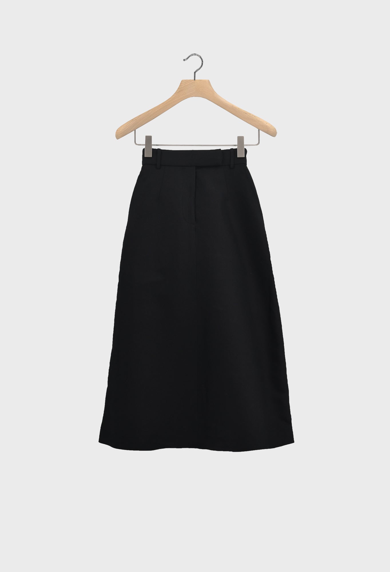 BLOOM - Linen Cotton Silk Blend Skirt in Black