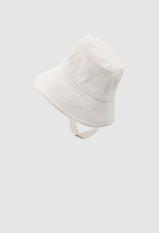 Japanese Organic Cotton Drill Bucket Hat with Large Brim