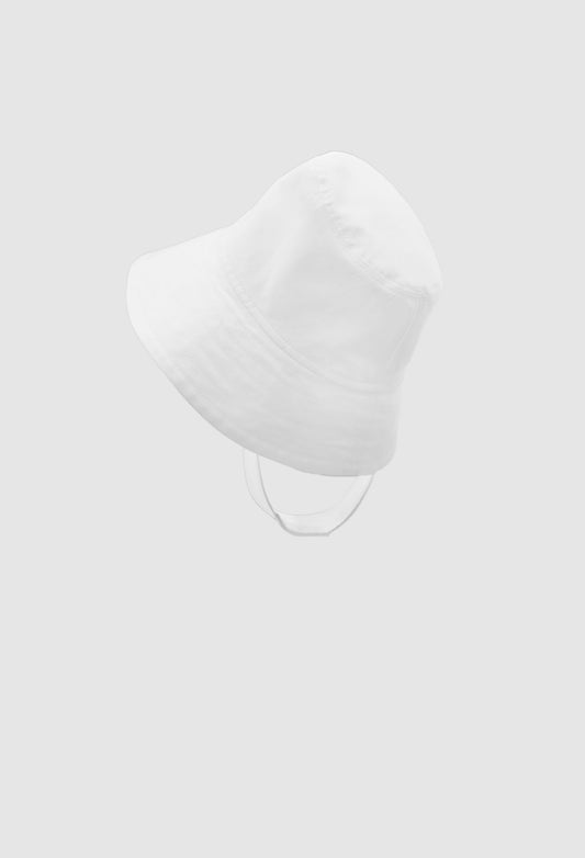 Charlie Cotton Bucket Hat in White
