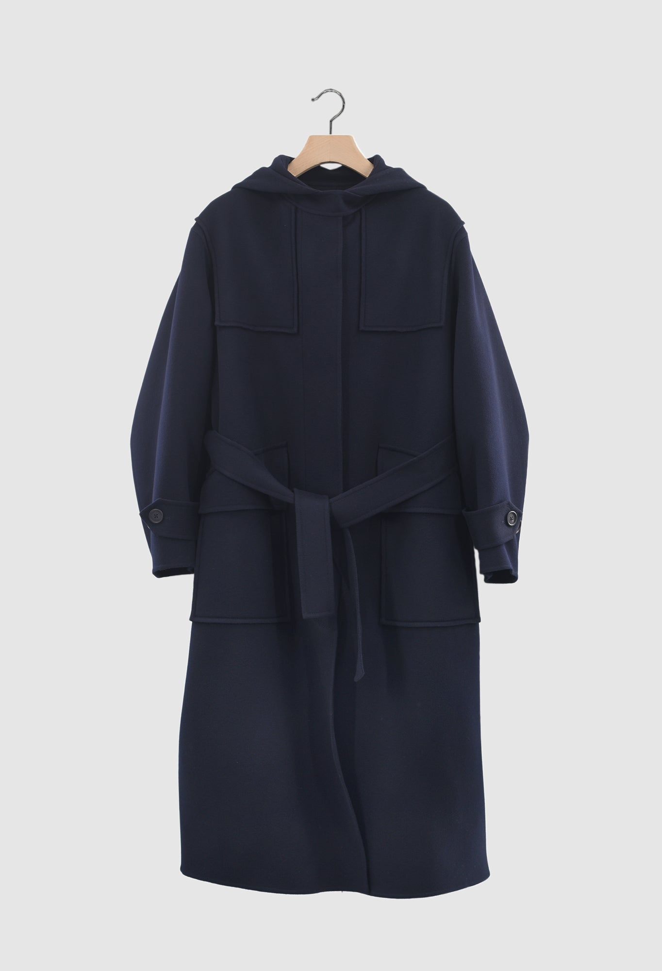 CHRISTOPHER - Duffle Coat Double-face Wool in Navy