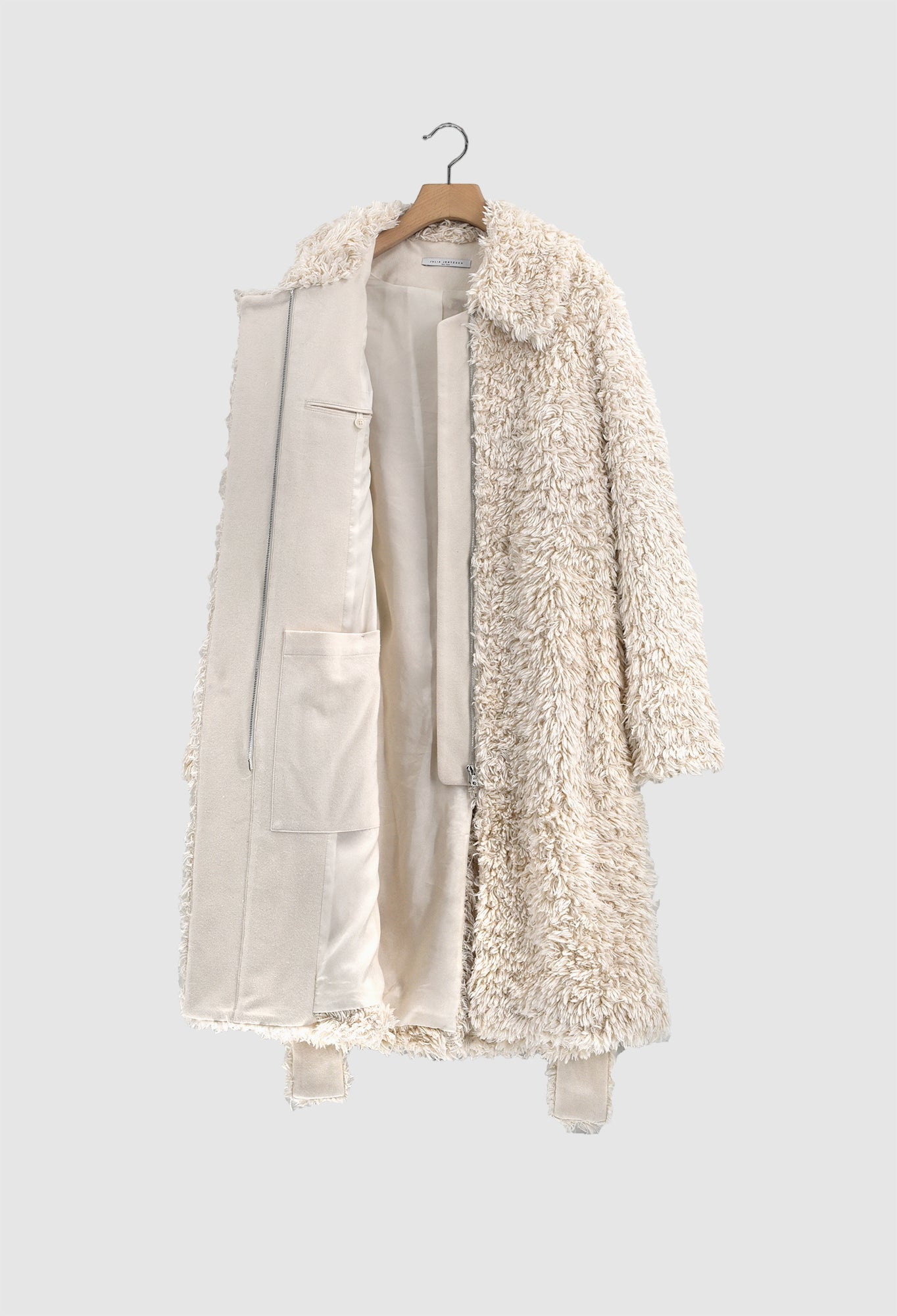 CUMULUS -  Organic Cotton Coat in Undyed/Greige