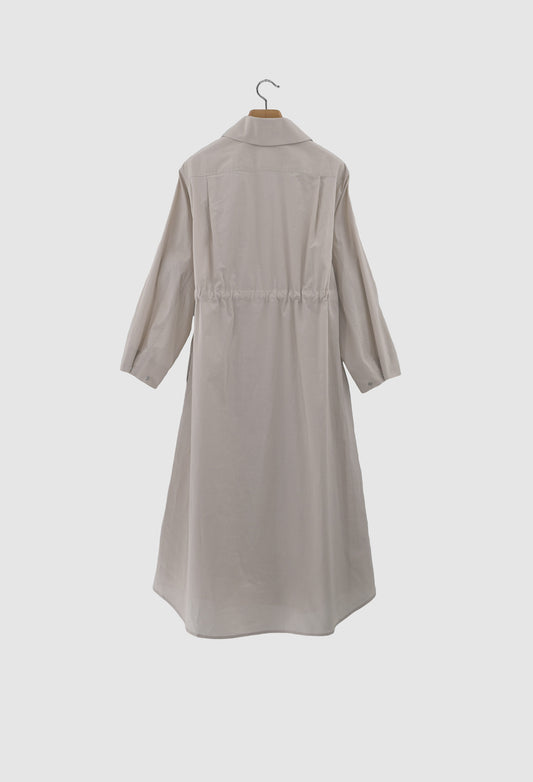 BIRCH - Cotton Shirt Dress in Beige