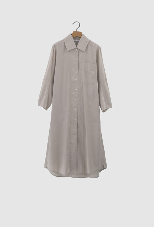 BIRCH - Cotton Shirt Dress in Beige