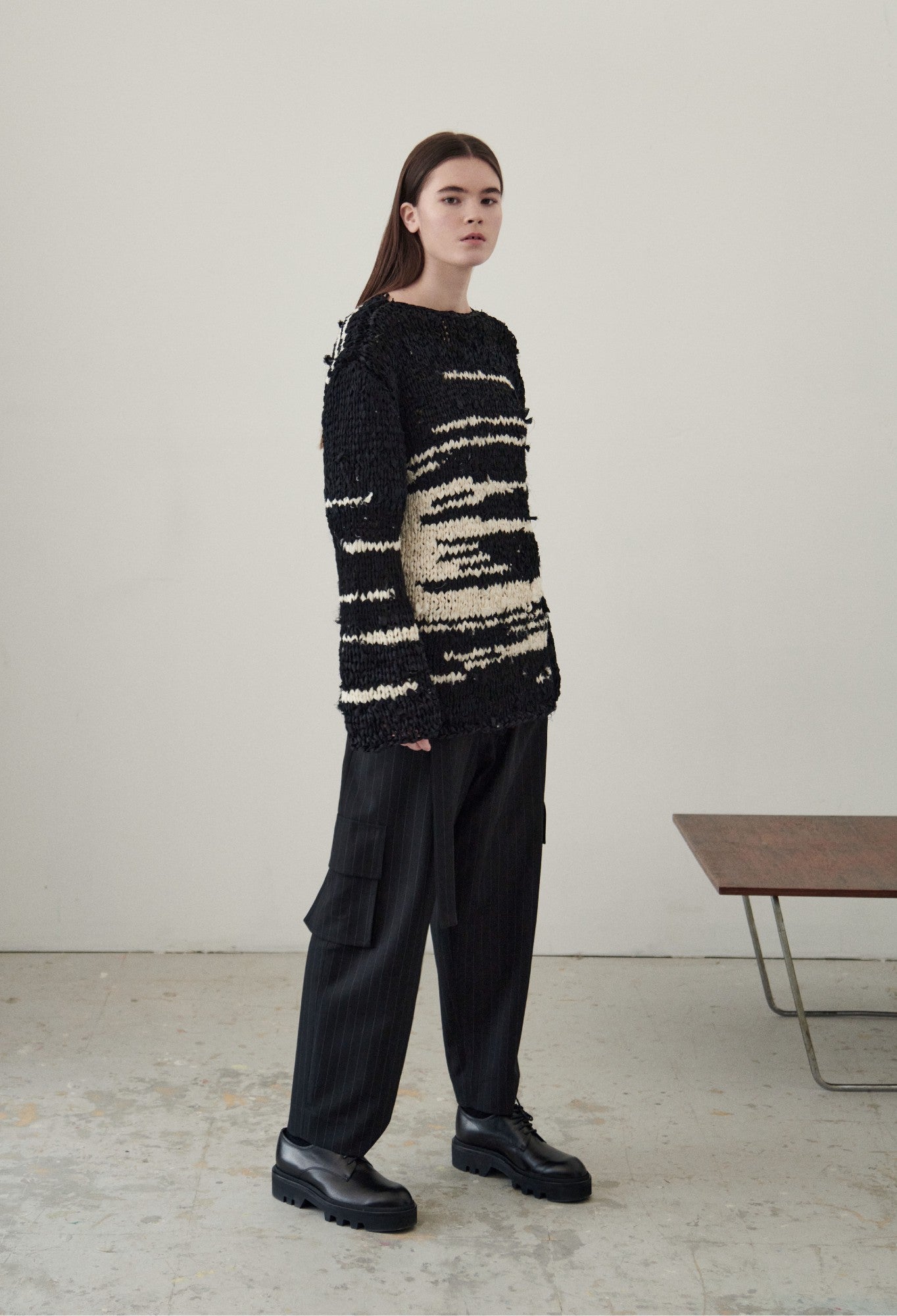 JULIA JENTZSCH - ARION - Hand Knitted Recycled Silk and Cotton Sweater ...